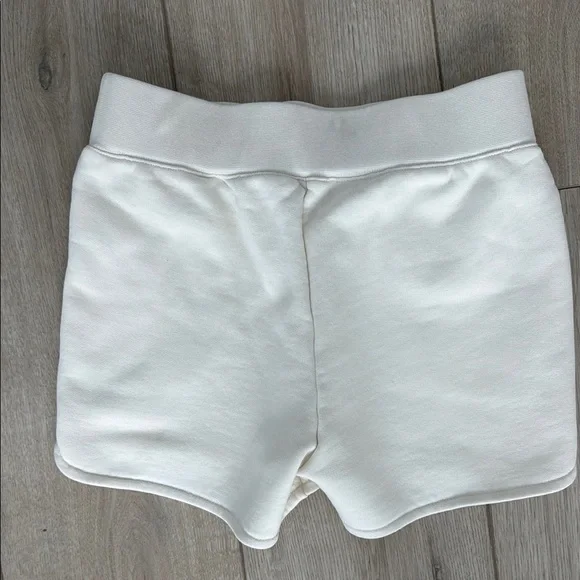 CHRISTIAN DIOR Cream Embroidered Sweatshirt Athletic Shorts - Picture 2 of 4